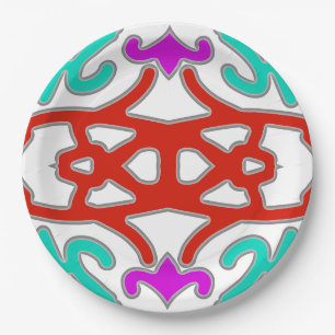 An elegant multiple colour classic design  paper plate