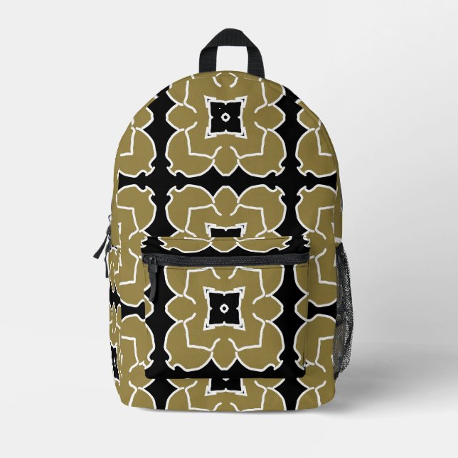 An elegant multiple colour classic design  printed backpack (Front)