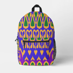 An elegant multiple colour classic design  printed backpack