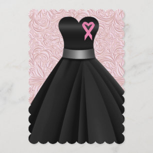 An Elegant Pink Ribbon / Other Occasion Invitation