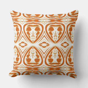 An elegant red & white fabric pattern design  th cushion