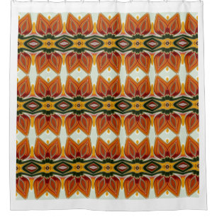 An elegant seamless multicolor classic design  sho shower curtain