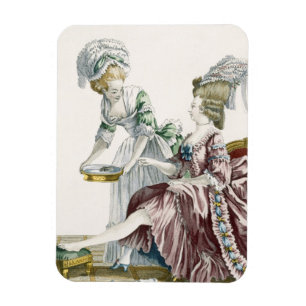 An Elegant Woman Washing her Feet, plate 32 from ' Magnet