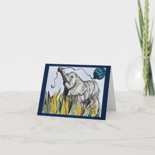 An elephant never forgets; birthday card