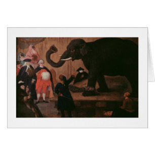 An Elephant Shown in Venice (oil on canvas)