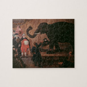 An Elephant Shown in Venice (oil on canvas) Jigsaw Puzzle