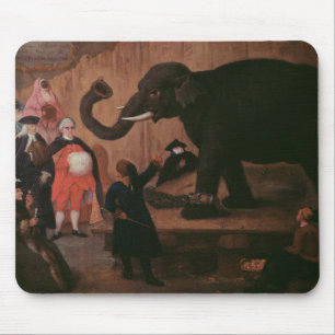 An Elephant Shown in Venice (oil on canvas) Mouse Pad