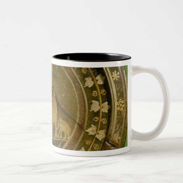 An elephant used in war against the Two-Tone coffee mug (Right)