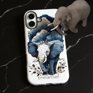 An Elephant Walks Under The Trees iPhone 16 Plus Case