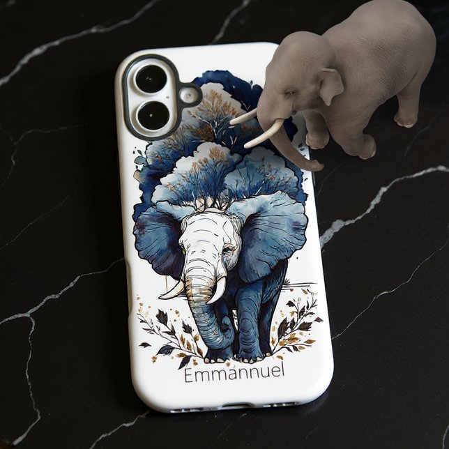 An Elephant Walks Under The Trees Case-Mate iPhone Case (Creator Uploaded)
