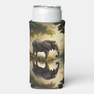 An Elephant's Reflection Seltzer Can Cooler