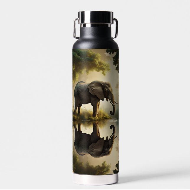 An Elephant's Reflection Water Bottle (Front)