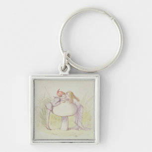 An Elf and a Fairy Key Ring