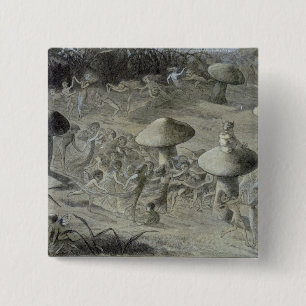 An Elfin Dance by Night, illustration from 'In Fai 15 Cm Square Badge