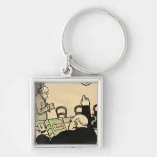 An employer sacks one of his employees key ring