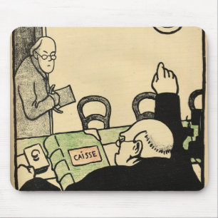 An employer sacks one of his employees mouse pad