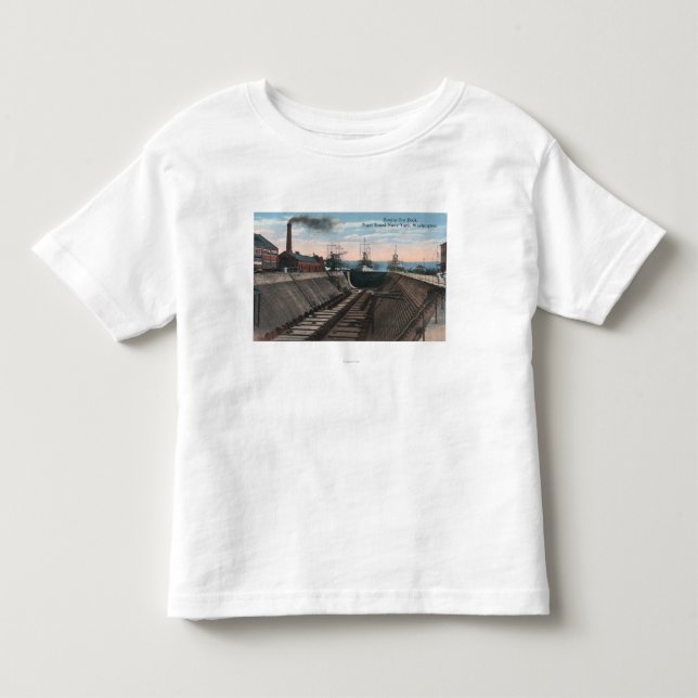 An Empty Dry Dock, Navy Shipyard Toddler T-Shirt (Front)