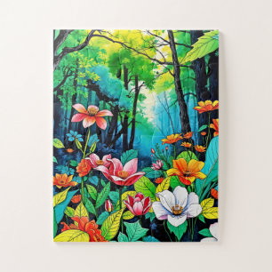 An enchanted forest children's jigsaw puzzle