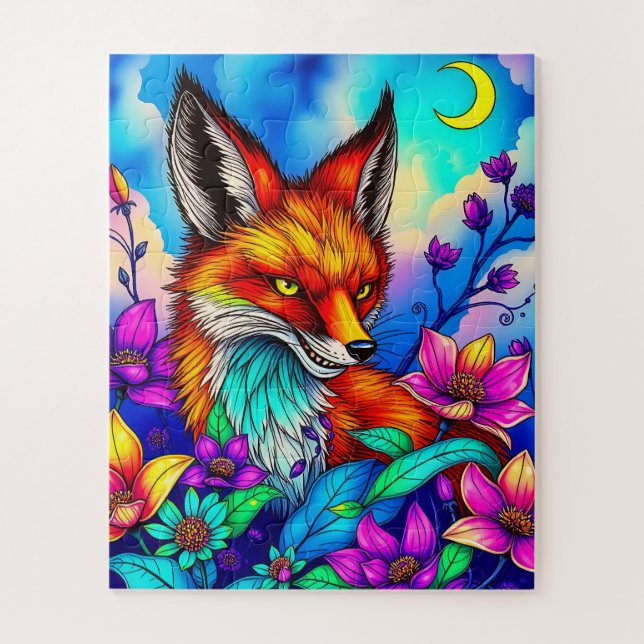 An enchanting fox children's jigsaw puzzle (Vertical)