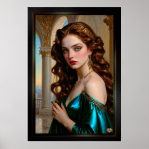 An Enchanting Portrait of The Emerald Empress Poster