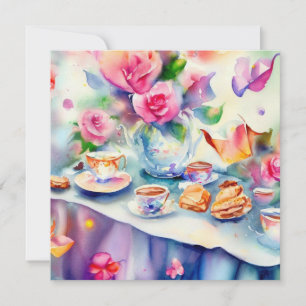 An Enchanting Tea Party:  A Baby Shower Invitation