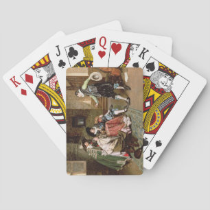 An Engaging Tale, 1894 (oil on panel) Playing Cards