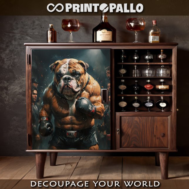 An english bulldog boxeur  tissue paper (Creator Uploaded)