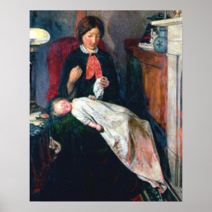 An English Fireside of 1854-5 Poster