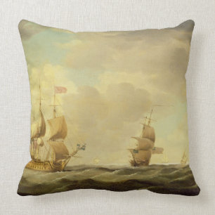 An English Flagship Under Easy Sail in a Moderate Cushion