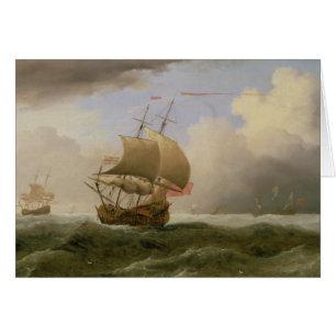 An English Ship Close-hauled in a Strong Breeze