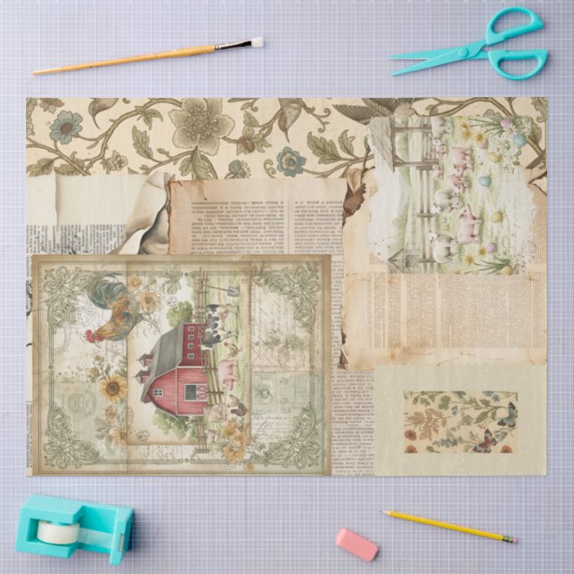 An Ephemera Easter Series Design #12 Tissue Paper (Craft)
