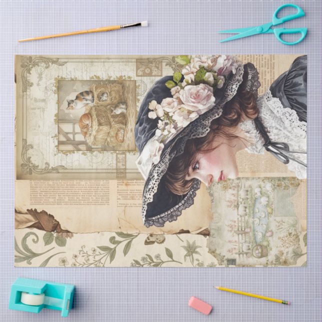 An Ephemera Easter Series Design #14 Tissue Paper (Craft)