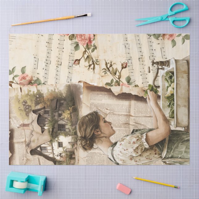 An Ephemera Easter Series Design #20 Tissue Paper (Craft)