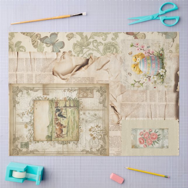An Ephemera Easter Series Design #3 Tissue Paper (Craft)