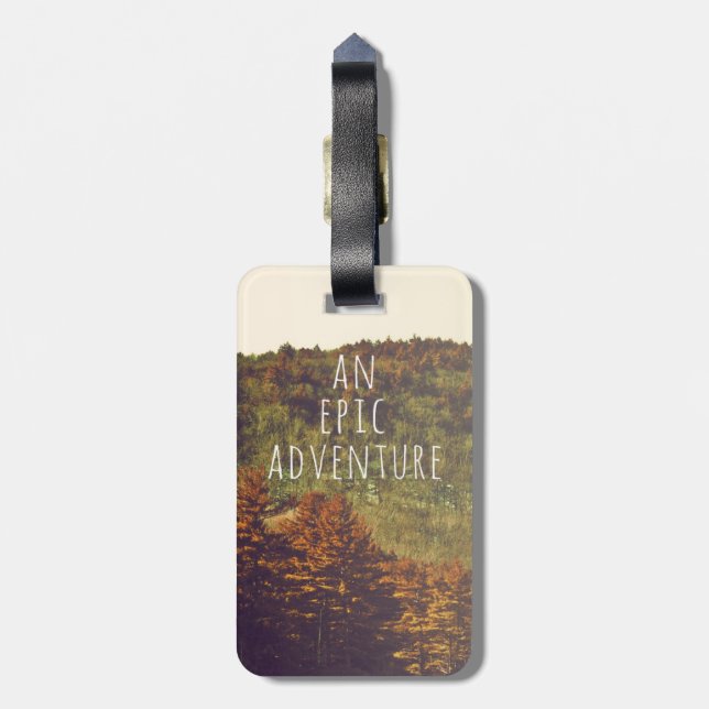 An Epic Adventure Luggage Tag (Back Vertical)