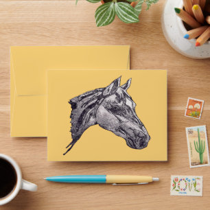An equine beauty  envelope