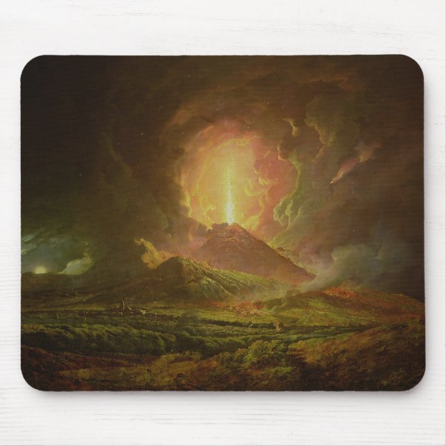 An Eruption of Vesuvius, seen from Portici Mouse Pad (Front)
