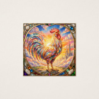 An ethereal rooster