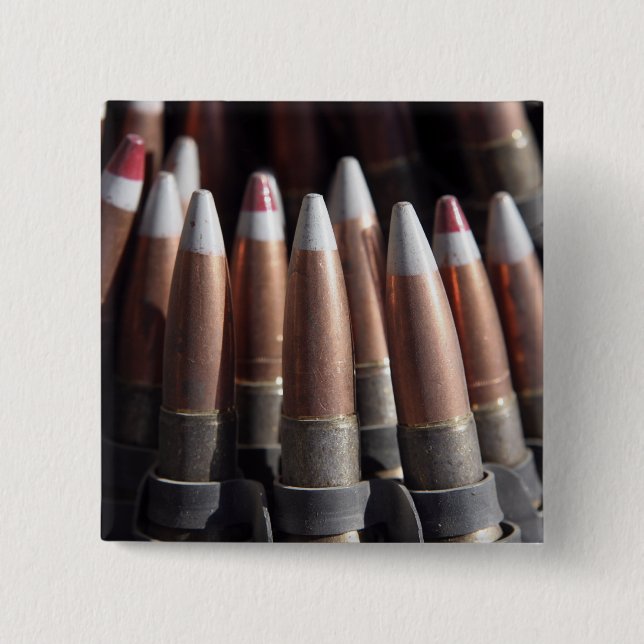 An even mix of four ball rounds to one tracer 15 cm square badge (Front)