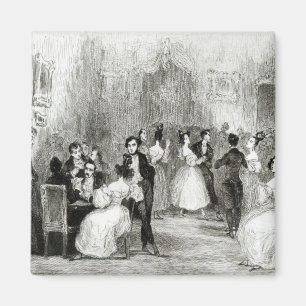 An Evening at the House of Charles Nodier 1831 Magnet