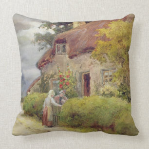 An evening gossip cushion
