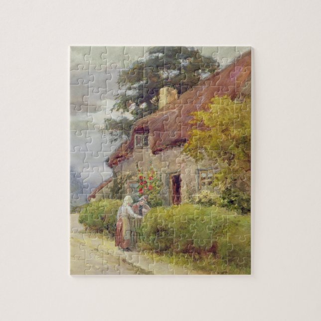 An evening gossip jigsaw puzzle (Vertical)
