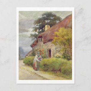 An evening gossip postcard