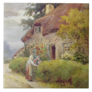 An evening gossip tile