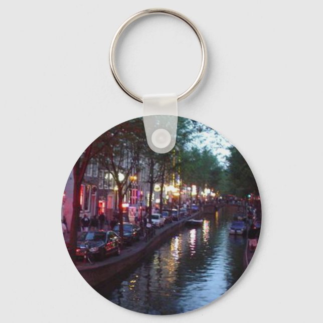 An evening in Amsterdam Key Ring (Front)