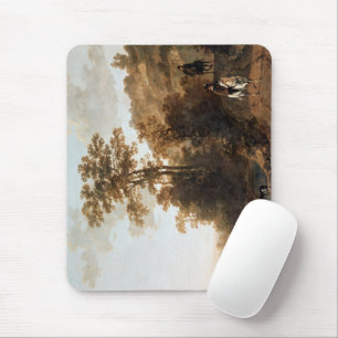 An Evening Ride near a River Aelbert Cuyp Mouse Pad