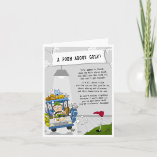 An everyday Golf Greeting Card for any occasion.