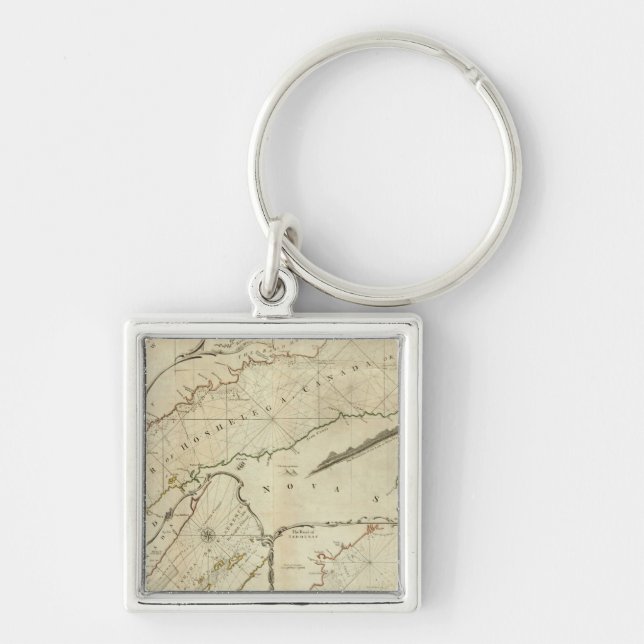 An Exact Chart of the River St Lawrence Key Ring (Front)