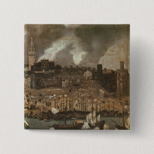 An Expedition Setting out from Seville for 15 Cm Square Badge