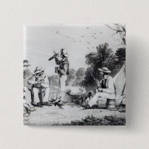 An exploring party 15 cm square badge